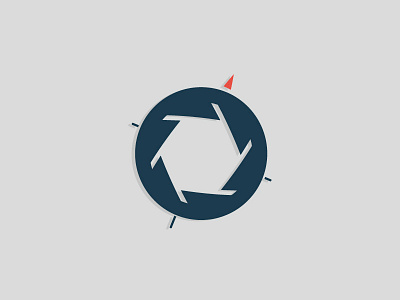 Photographer Logo compass lens logo photographer travel