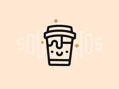 Coffee coffee cup drink icon illustration outline smile soulmate soulmatos star