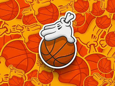 Dribbble the Ball basketball dribbling hand