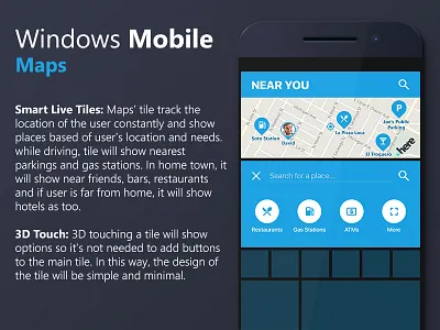 How Windows Mobile should have been - Maps maps mobile tiles windows