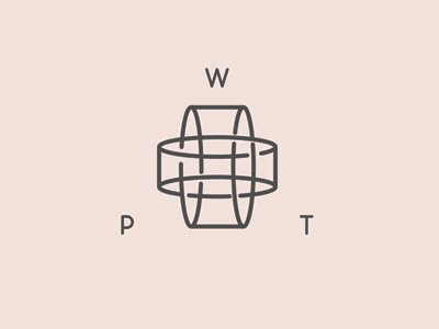 WPT branding drums geometry illustration logo minimalism