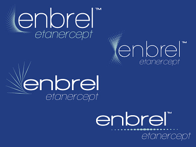 Enbrel Concepts For Drug Branding blue logos simple white