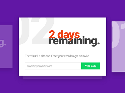 Daily UI - Day 14 | Countdown app card countdown dailyui day14 design interface ui ux web