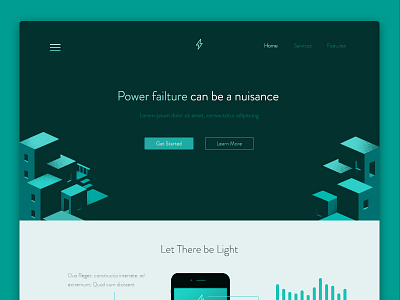 Landing Page Conception app clean design illustration inspiration landing ui ux web