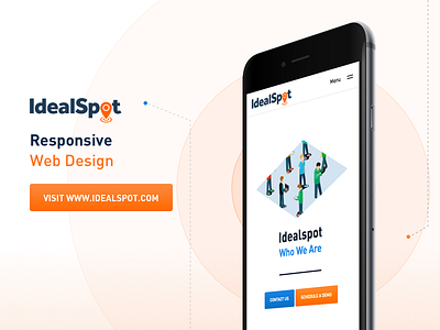 Idealspot.com RWD development din launch marketing onepager ui ux wordpress