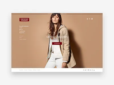 Comptoir des Cotonniers desktop fashion fullscreen webdesign