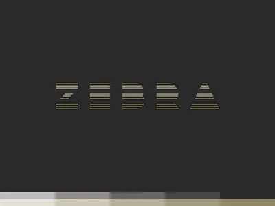 Zebra branding identity logo logotype zebra