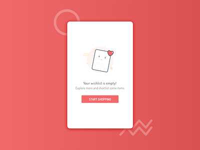 Empty Wishlist 404 emptyapp error heart illustration internet ios location no popup results slow