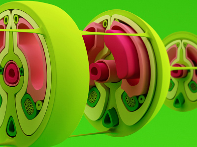 Tension 3d c4d cinema 4d green vray