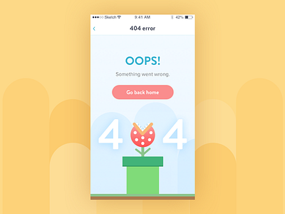 Daily UI challenge #008 — 404 page 404 404error 404page challenge dailyui