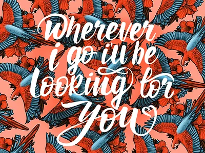 Tropical Pattern art illustration lettering