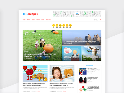 Respek - Viral Magazine buzz buzzfeed gossip magazine tabloid themeforest viral viral content viral lists viral magazine viral news viral theme