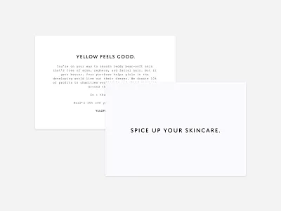 Promo Inserts design insert minimal postcard simple type