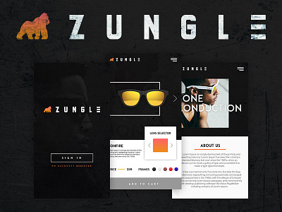 Zungle branding mobile ui zungle