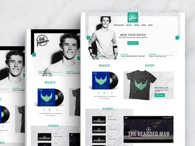 Lost Frequencies green marble minimal design music webdesign