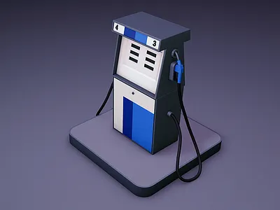 Old gas pump 3d c4d cinema 4d digital art gas pump illustration low poly lowpoly render