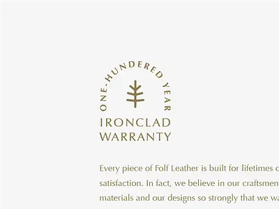 Warranties can be sexy too folk leather logo sea stamp warrenty