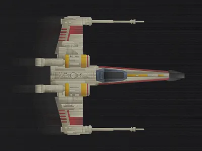 Red 5 art design fighter graphic illustrator luke star starwars wars x wing xwing