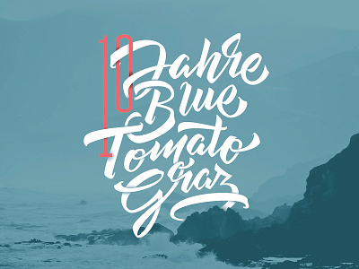 Blue Tomato lettering sea skate