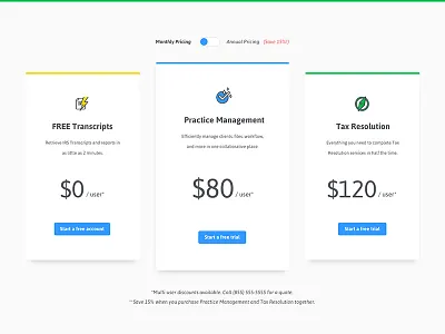 Pricing Layout clean features icons pricing pricing page software ui user interface ux website website design website landing page