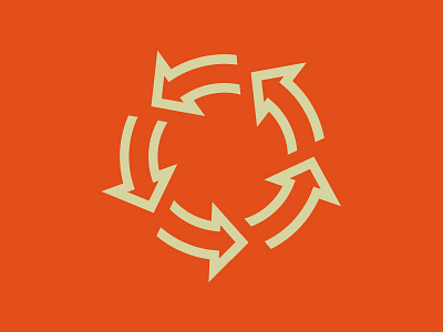 Infinity Arrows arrows icon logo mark thick lines