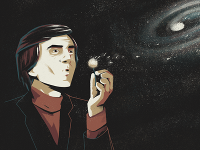 Carl astronomy carl sagan galaxy portrait space