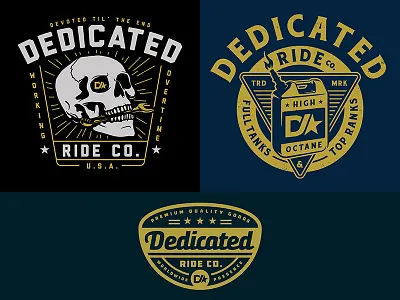 DRCo Graphics badge graphic hro design moto skull tools