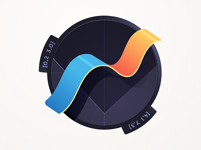 Curvin' Calculations badge calculation code coding curve education flux gradient graph wave webgl