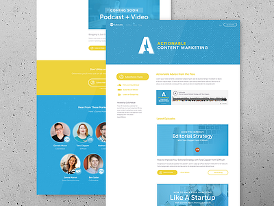 Podcast Landing Page design landing page podcast web design