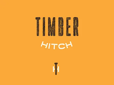 Timber Hitch Logo age aged grain orange outdoors th white wood