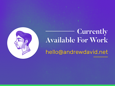 Available For Work! branding design development freelance logo ui web work
