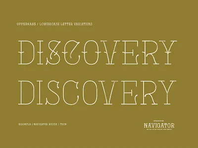 Navigator Font - Uppercase / Lowercase font old style rounded serif slab typeface typography vintage