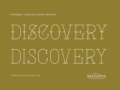 Navigator Font - Uppercase / Lowercase font old style rounded serif slab typeface typography vintage