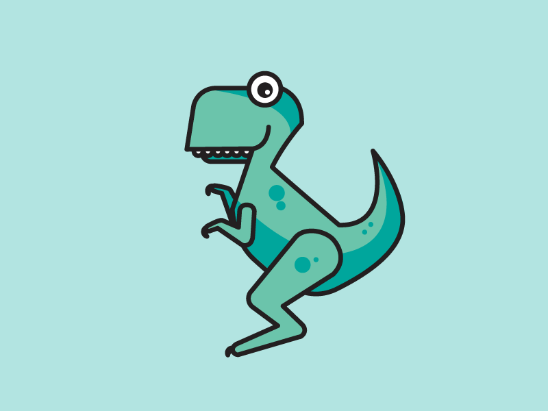 T-Rex dino dinosaur green livechat typing speed test tyrannosaurus
