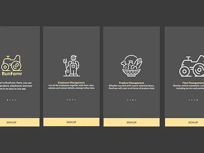 Runfamr onboarding android app onboarding ui ux