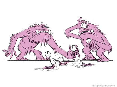 Eyeball creatures 02 animation art character creature drawing eyeball illustration monster pen sketch sketchbook yeti