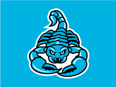 Scorpion Logo blue scorpion teal