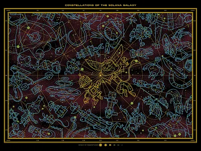 Ratchet & Clank Poster andrew kolb constellations glow in the dark iam8bit illustration kolbisneat ratchet clank sony