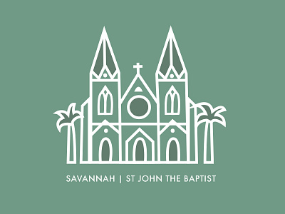 Savannah Illustration design georgia graphic illustration places savannah