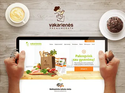 Dinner subscription web page dinner subscription web design