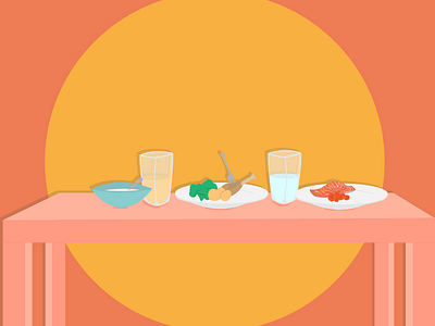 What's For Dinner Tonight ? digital dinner ehealth food illustration