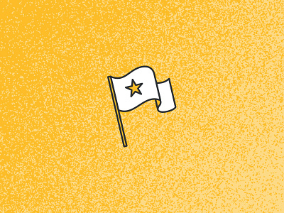 Waving The Brand Old Flag branding flag icon illustration