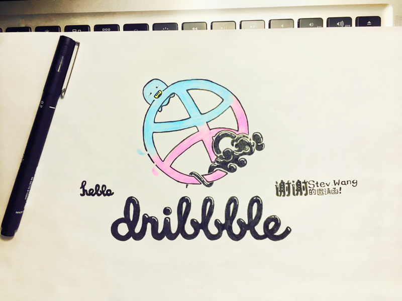 Example of Hello Dribbble！