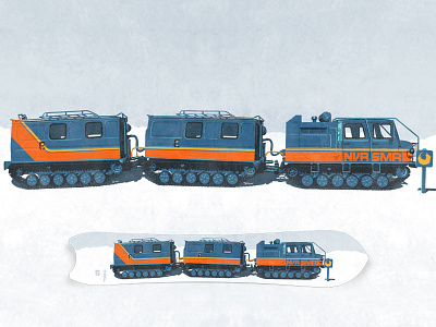 NeverSummer/Tailgate Alaska Design Contest Entry illustration snow cat snowboard