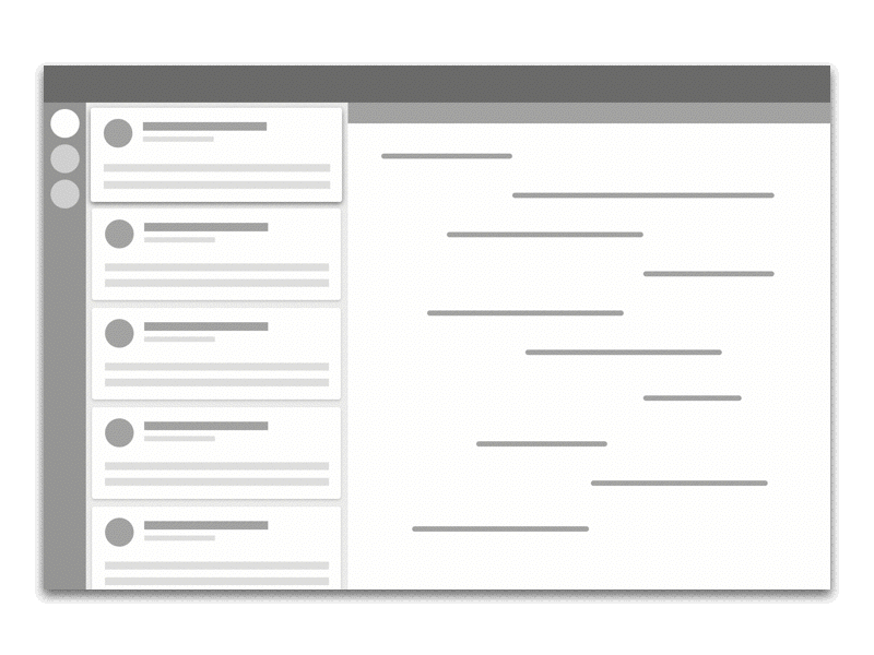 Card interaction with timeline animation card chart gantt interaction principle timeline