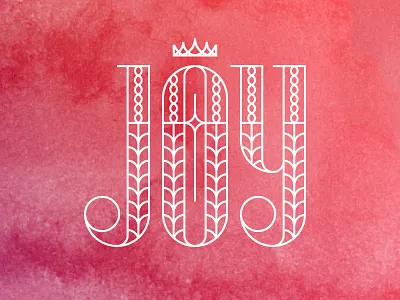 Joy christmas cross crown holidays joy lettering lines pattern star