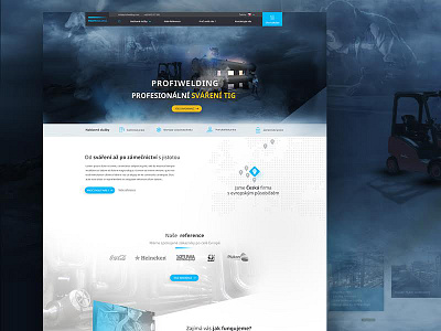 Profiwelding website concept design graphic homepage minimal ui web website