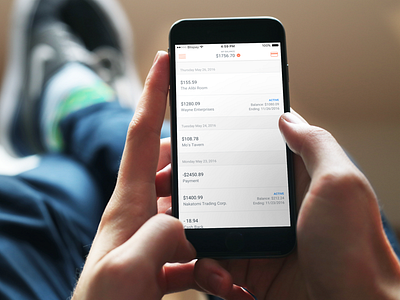 Blispay iOS - Recent Activity activity blispay fintech ios payment ui ux