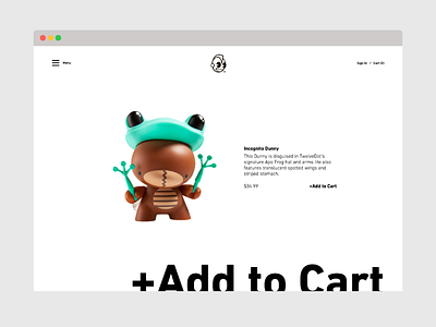 Kidrobot Concept - Product concept ecommerce kidrobot shopify store ui ux web website