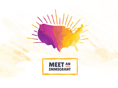 Meet An Immigrant america brand colors immigrant logo photos stories us